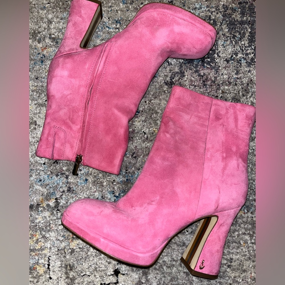 Sam Edelman Pink Confetti boot